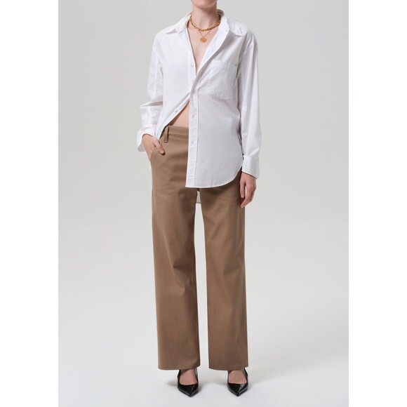 Citizens Of Humanity Kayla Shirt Tunic Top Buttondown Long Sleeve White S 283497 - Picture 5 of 11